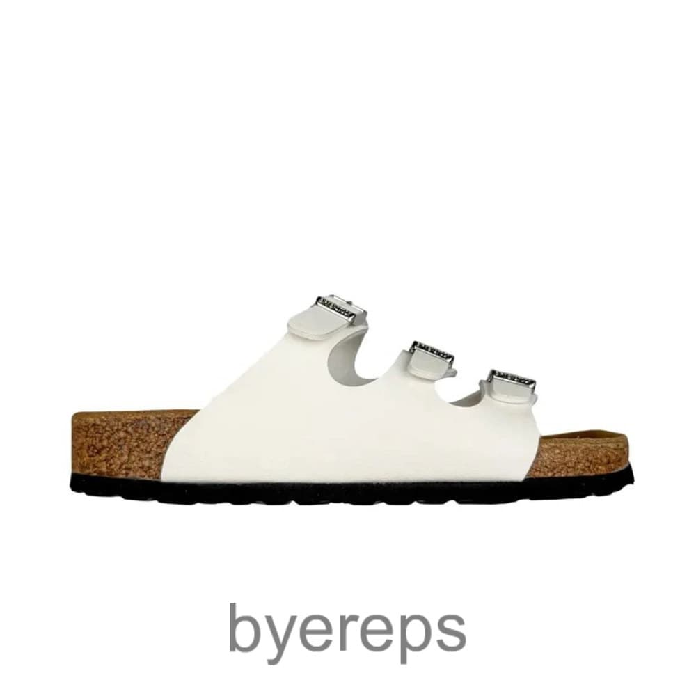 Birkenstock Florida Flex Platform Slides White
