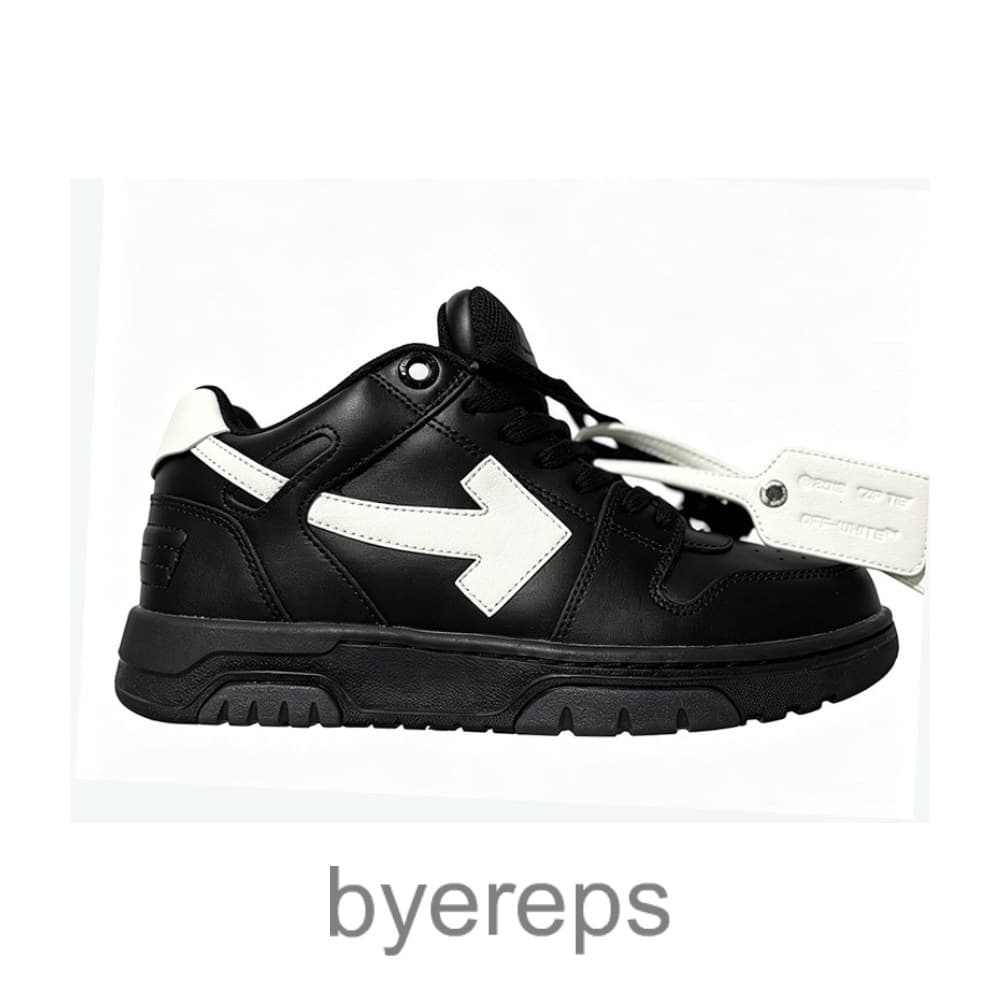 Off-White Out Of Office Calf Leather Black White