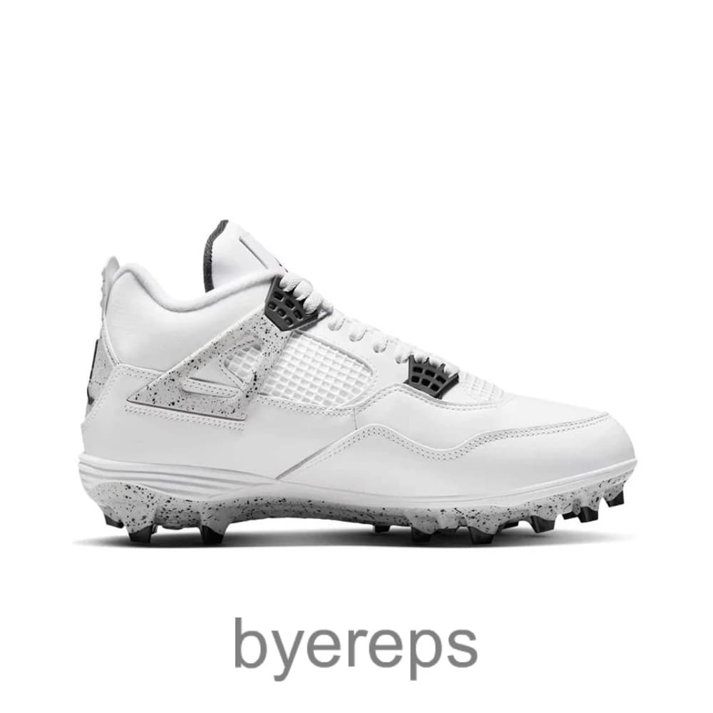 Jordan 4 Retro TD Football Cleat White Cement