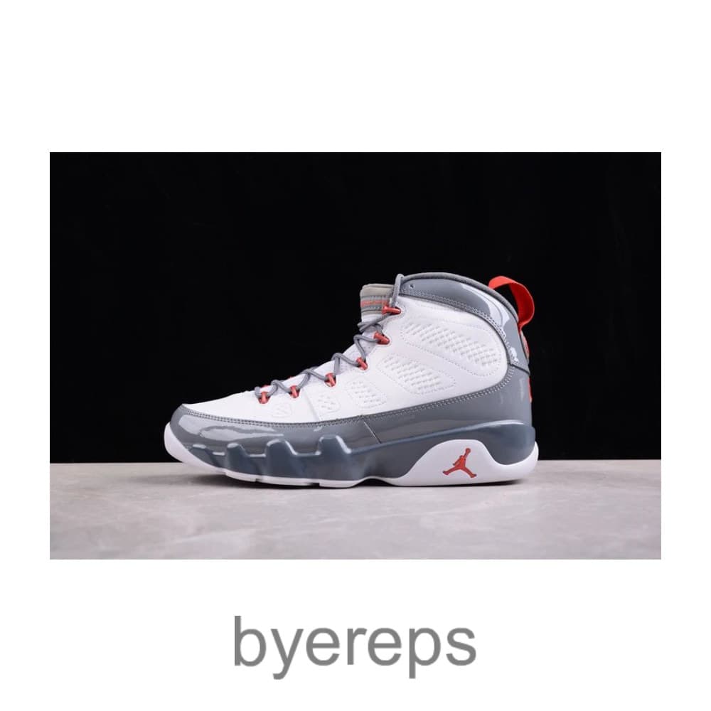 Air Jordan 9 Retro White/Cool Grey/Fire Red
