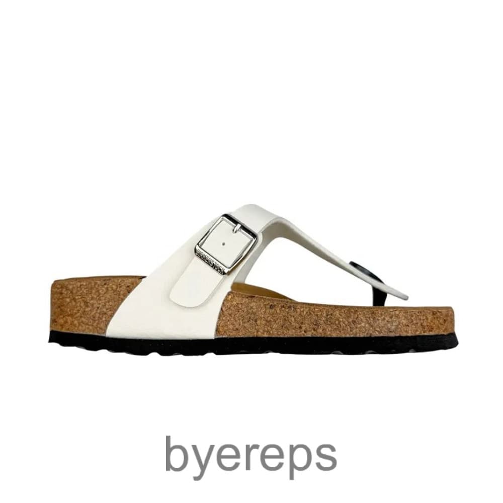 Birkenstock Gizeh Birko Flor Slides White