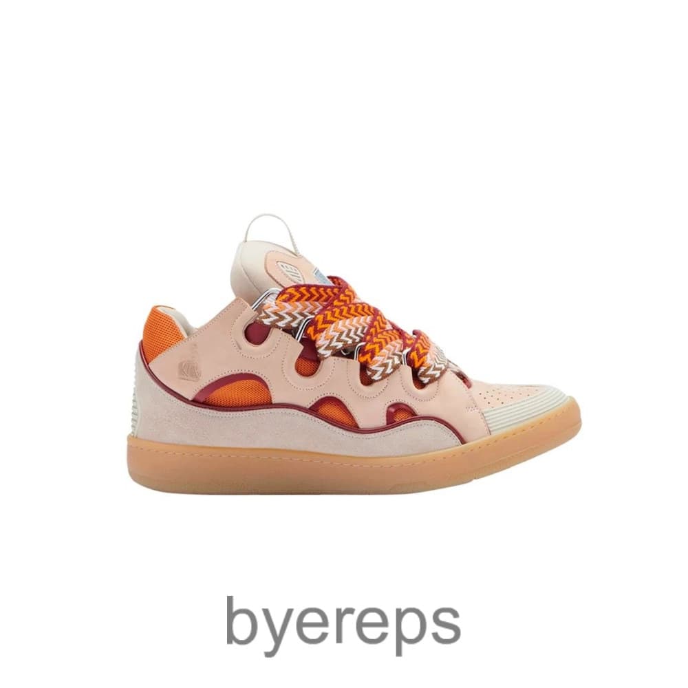 Lanvin Curb Sneakers Pale Pink Mango