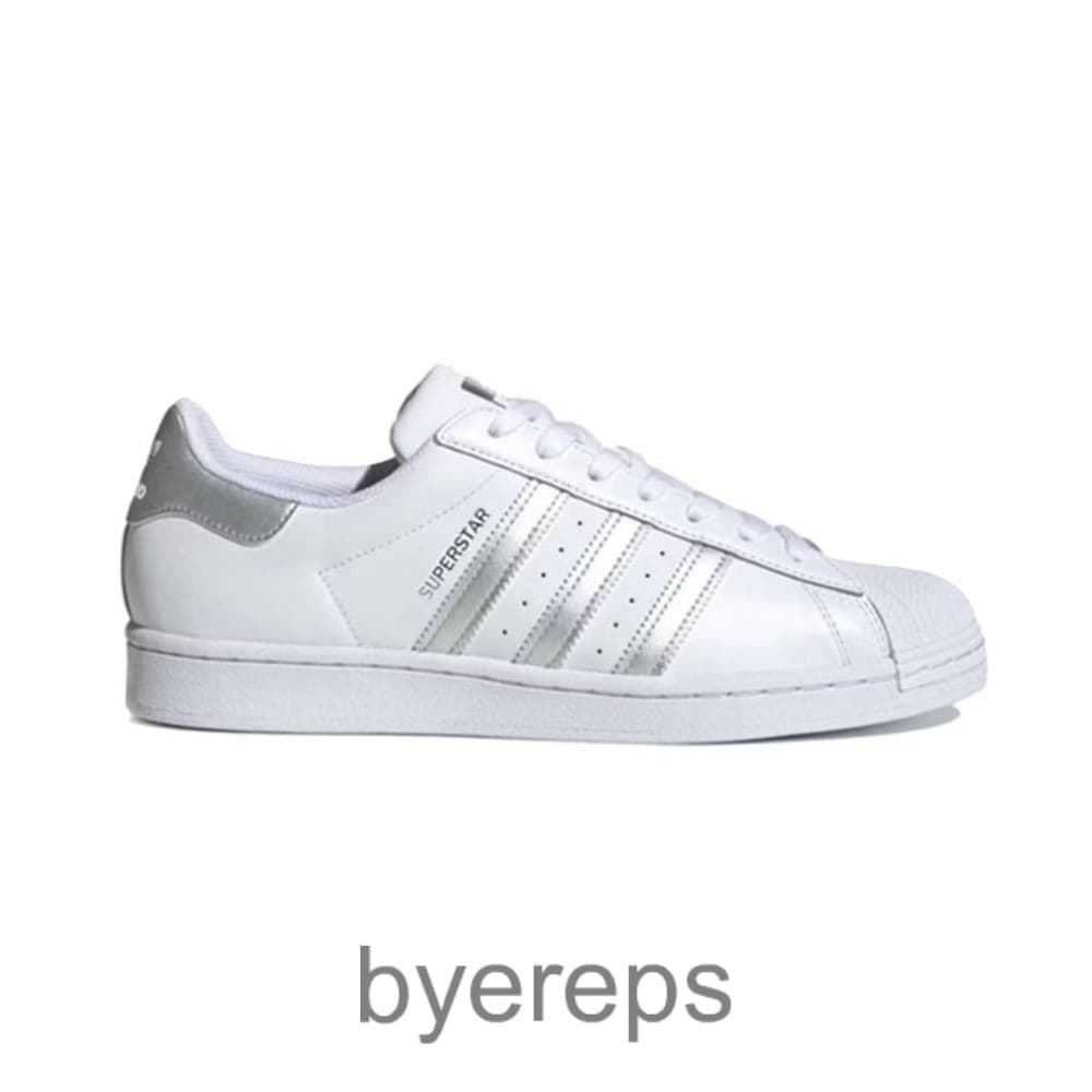 Adidas Superstar White Silver Metallic