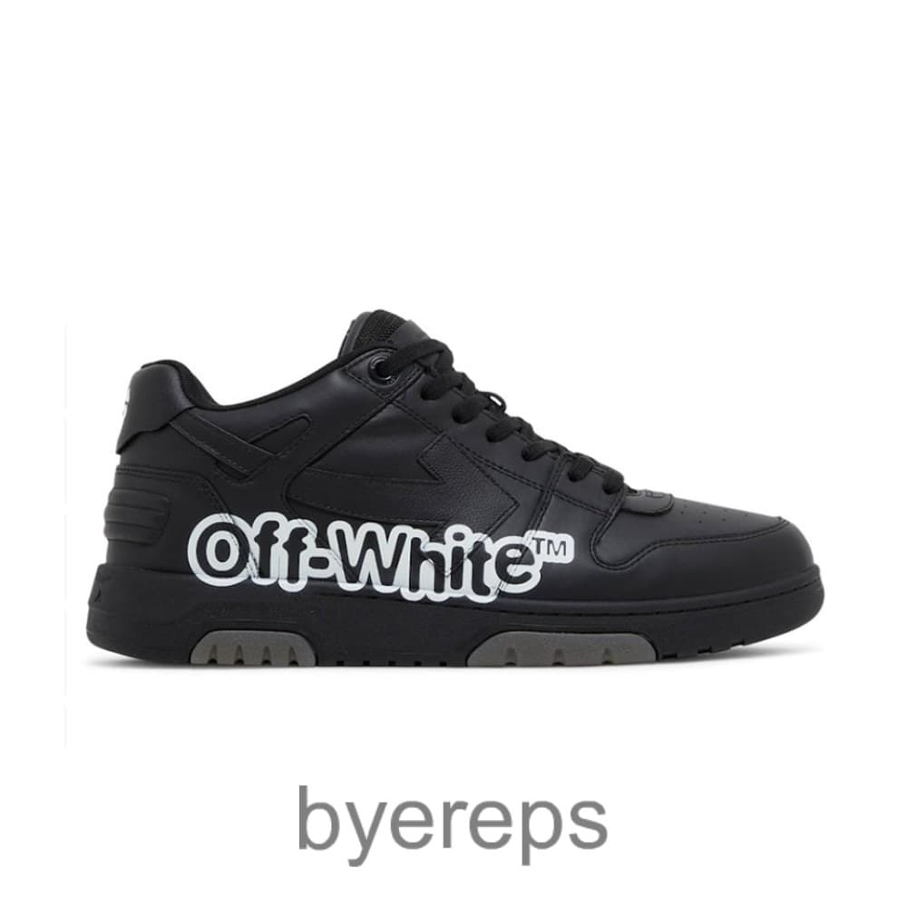 Off-White Out Of Office Low Logo Print Black