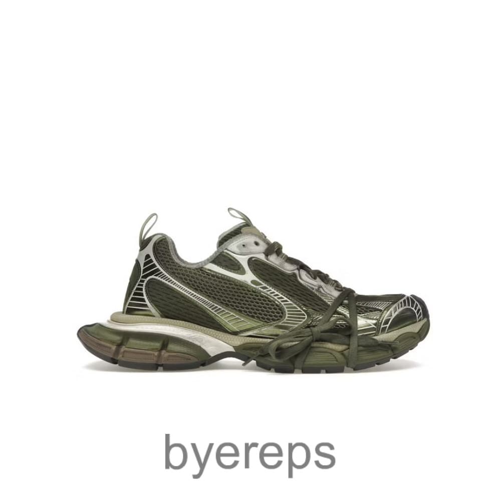Balenciaga 3xl Chunky Low-Top Green
