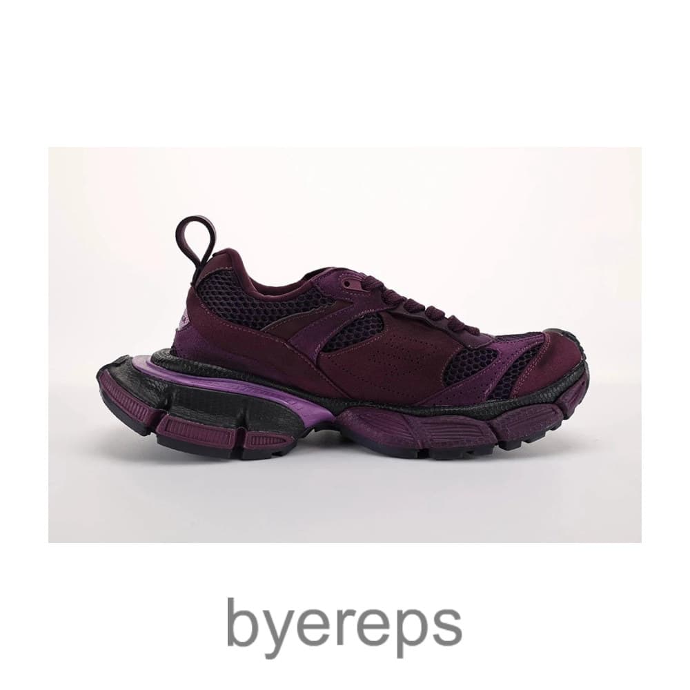 Balenciaga 3xl Sneakers Purple Suede Womens