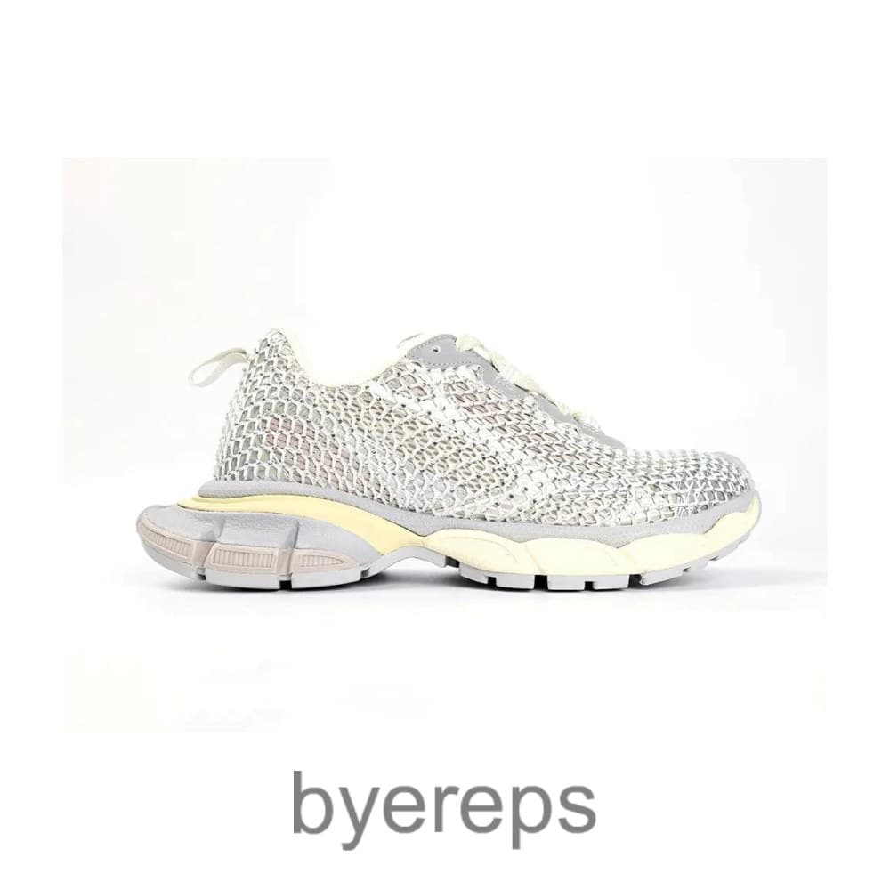 Balenciaga Women’S 3xl Fishnet Sneaker In Eggshell