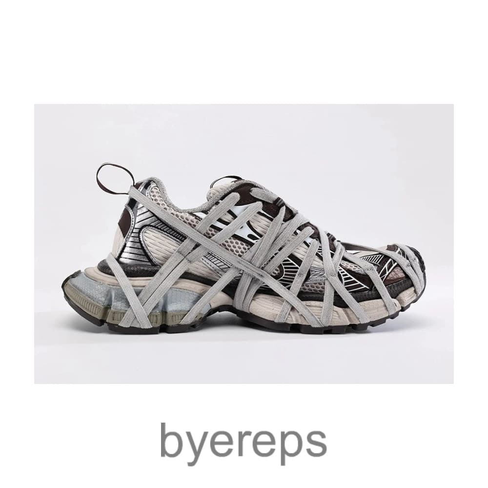 Balenciaga Chunky Mesh Sneakers Brown Grey Beige
