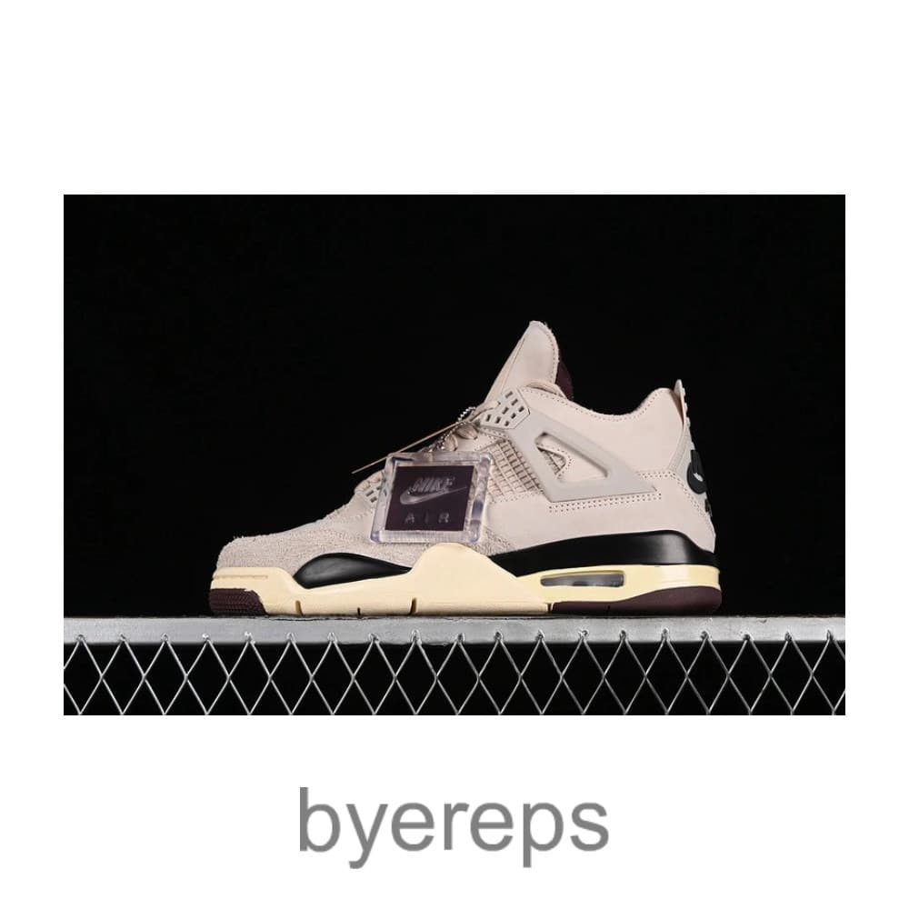 A Ma Maniere X Air Jordan 4 Retro Fossil Stone/Metallic Pewter/Burgundy Crush