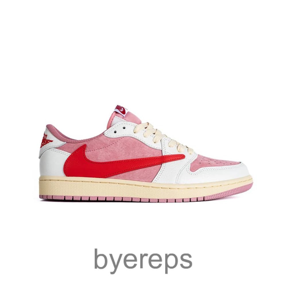 Travis Scott X Air Jordan 1 Low OG Sail/Pink/Red