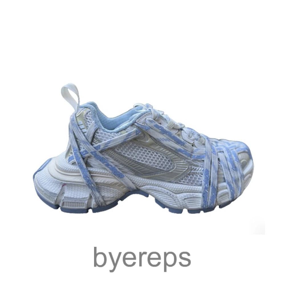 Balenciaga 3xl Extreme Laces White Light Blue