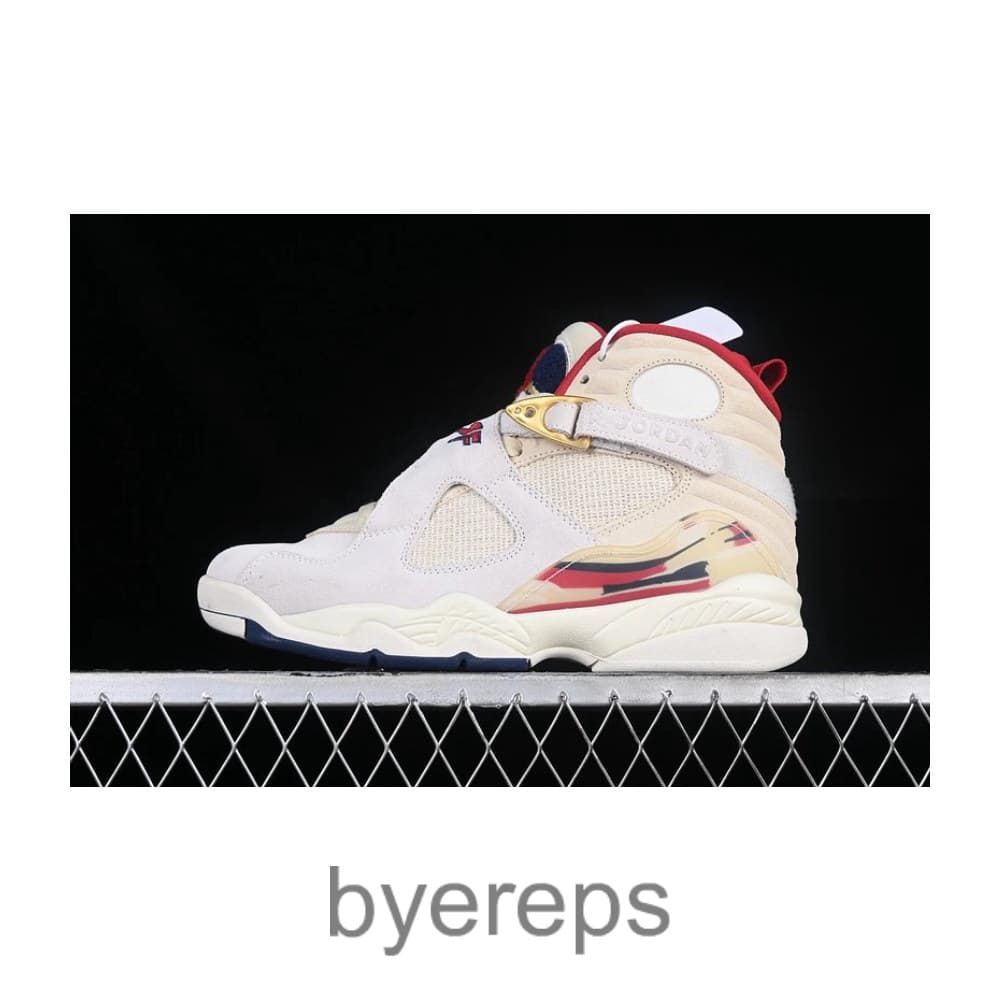 Solefly Air Jordan 8 Retro Mi Casa Es Su Casa Fossil/Varsity Red/Metallic Gold