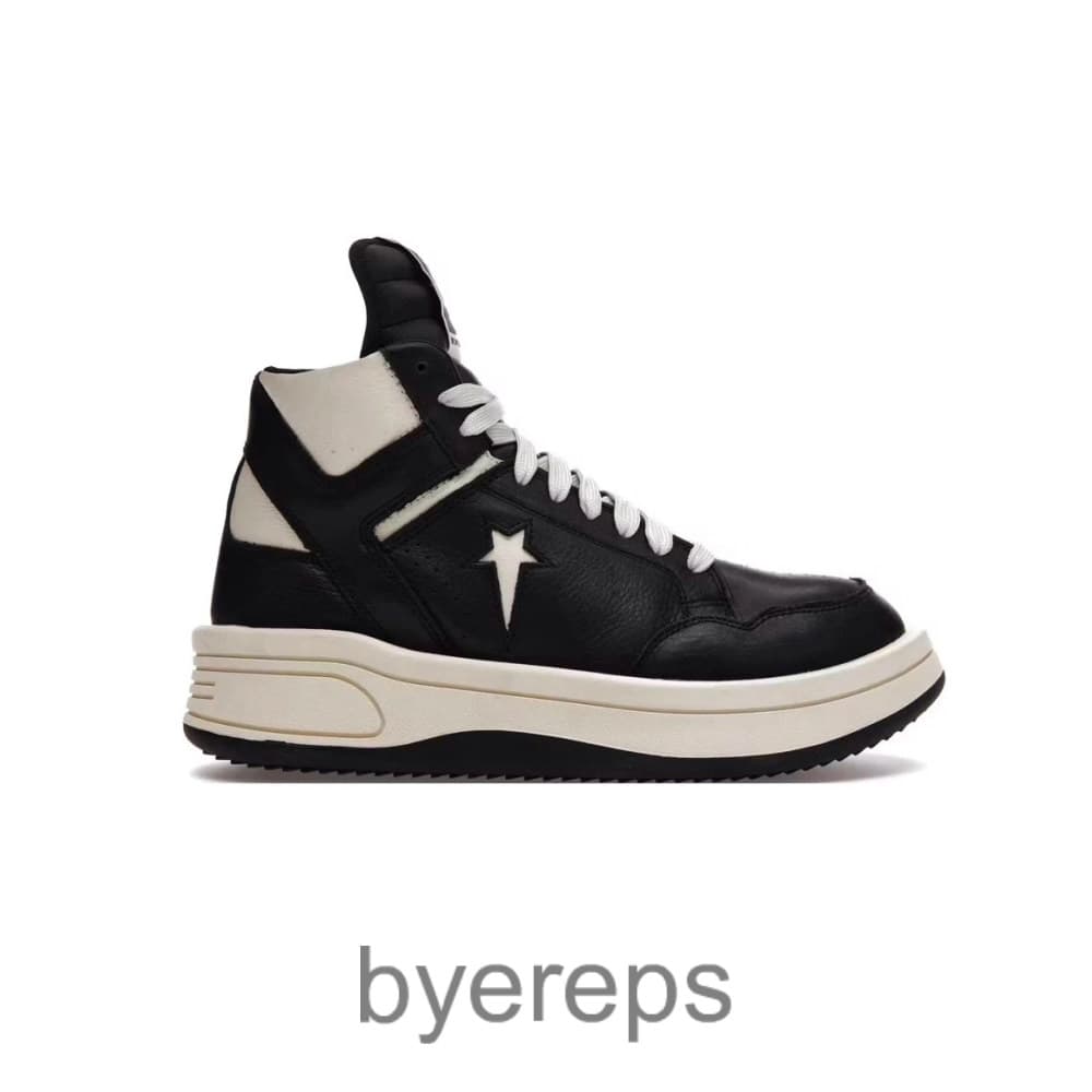 Rick Owens X Turbowpn Mid Black Cloud Cream