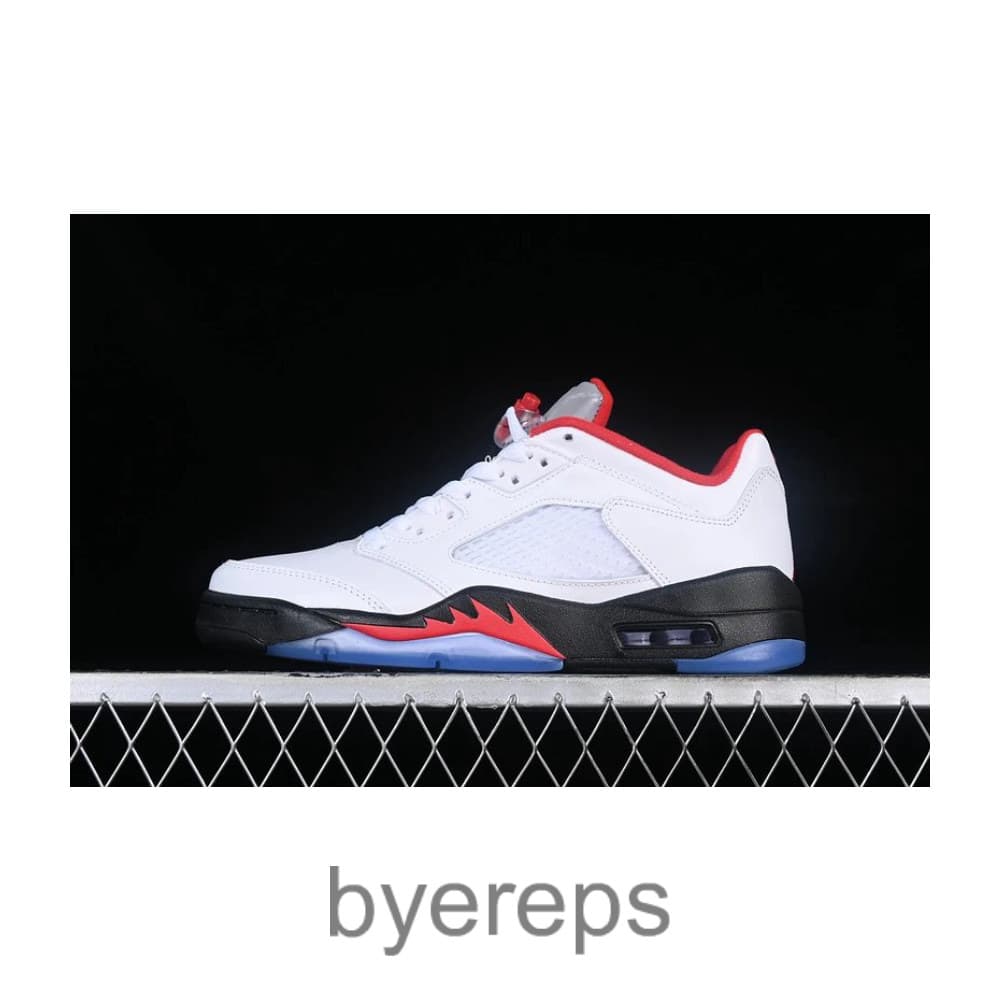 Air Jordan 5 Low White/Red/Silver/Black