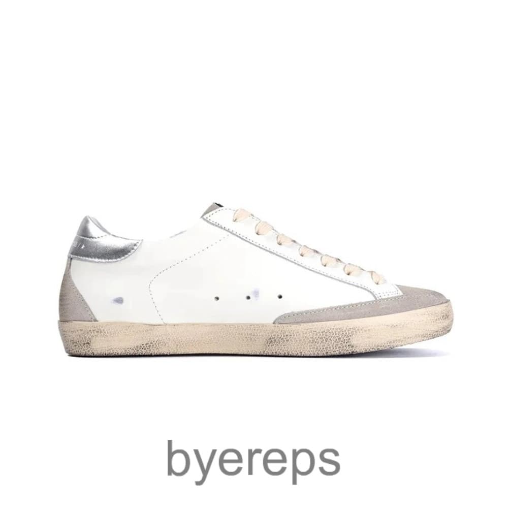 Ggdb Super Star Sneakers White/Ice Gray/Gold Glitter