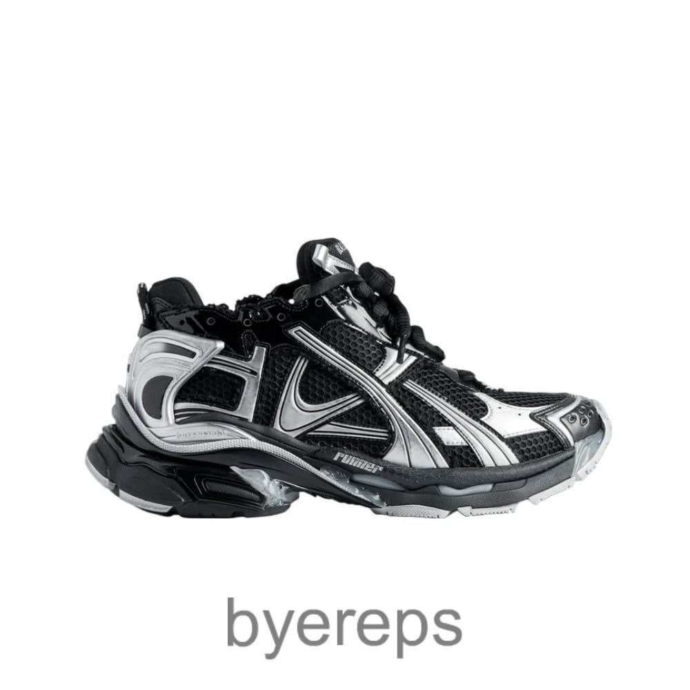 Balenciaga Runner Black Silver