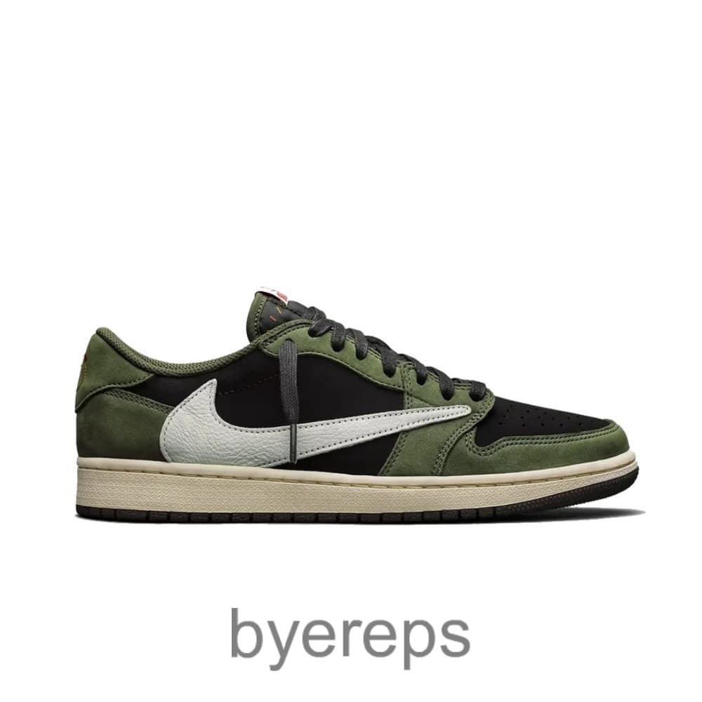Jordan1 Low OG X Travis Scott Black Olive