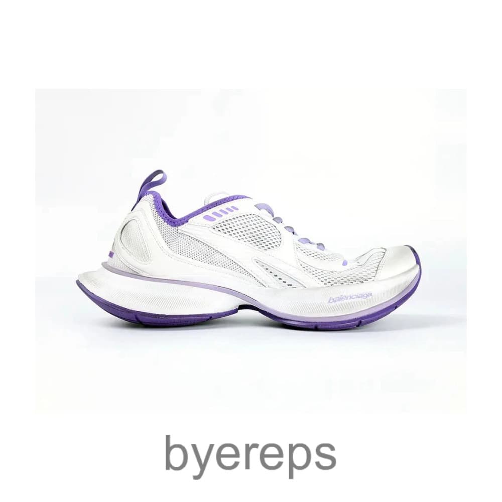 Balenciaga Women’S Circuit Sneaker In White-Purple