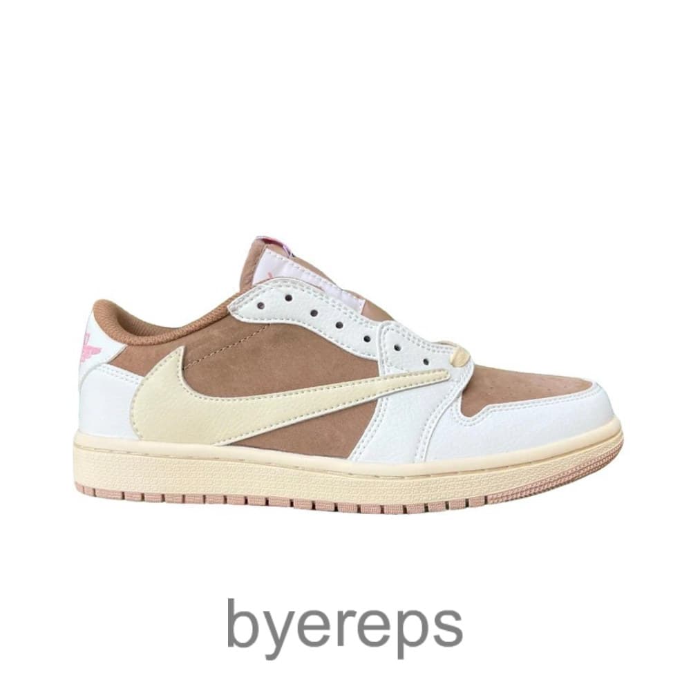 Travis Scott Jordan 1 Low OG White/Light Khaki