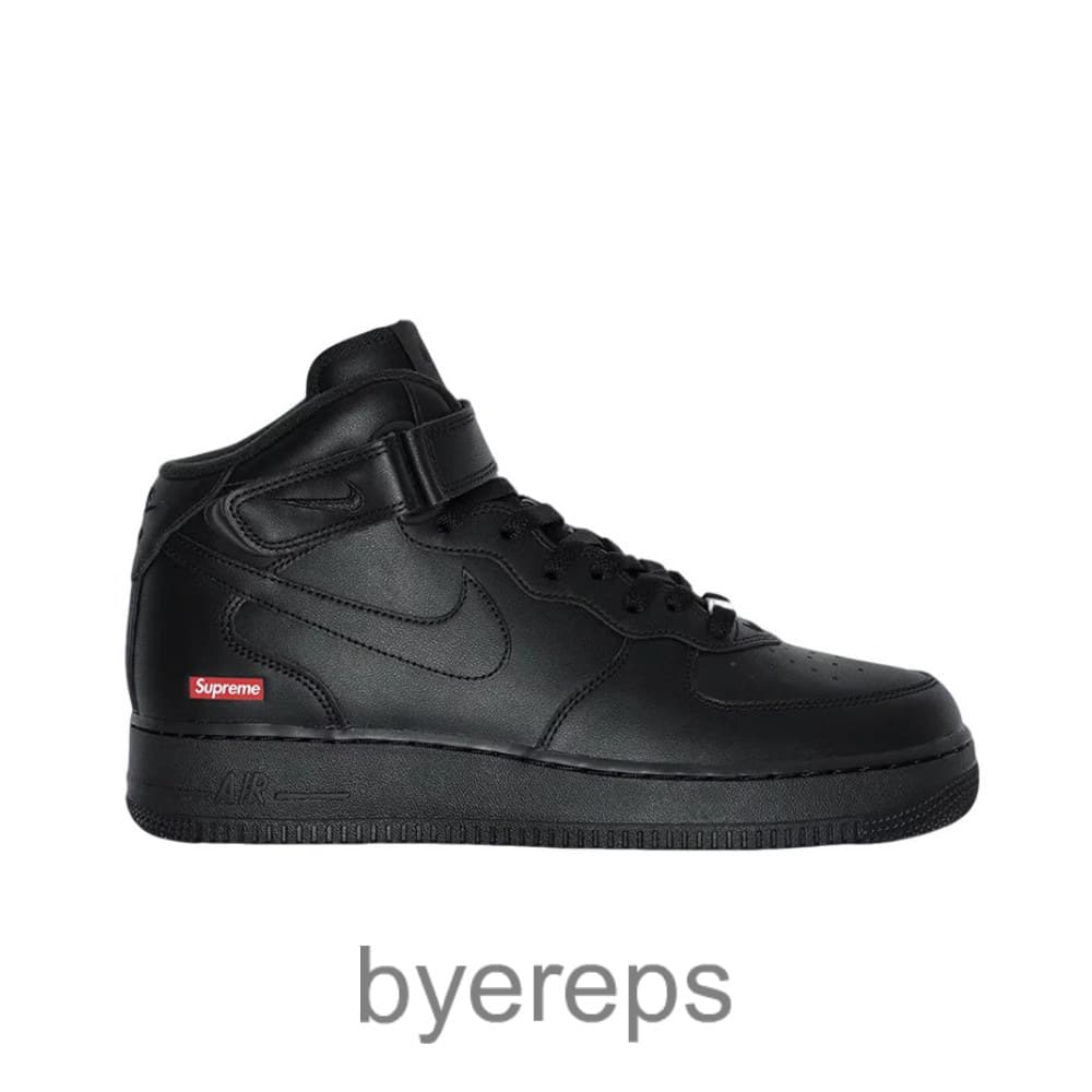 Air Force 1 Mid Supreme Black