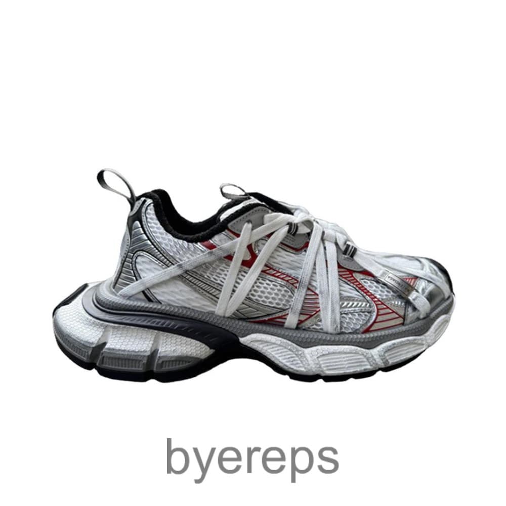 Balenciaga 3xl Extreme Laces B Grey/Silver/Red/Black