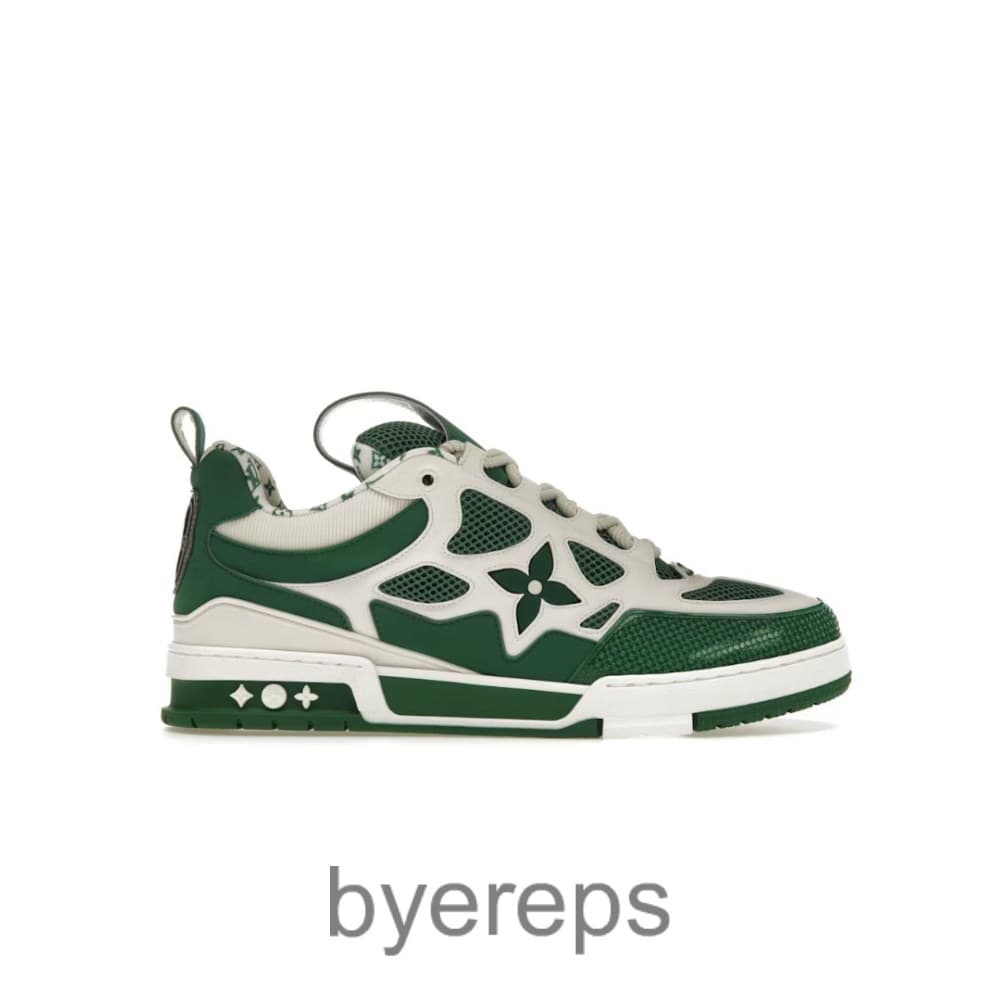 Skate Sneaker Green White