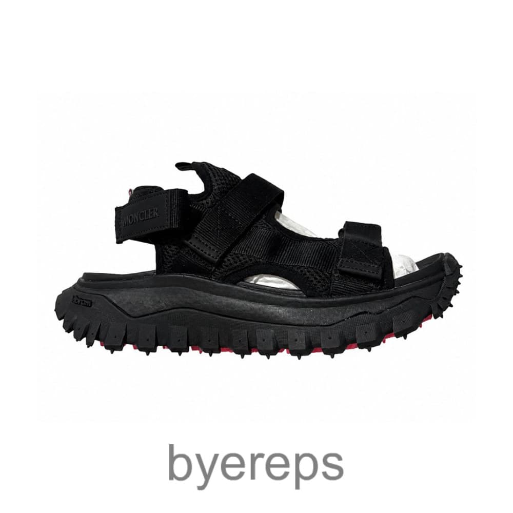 Moncler Trailgrip Vela Sandals Black