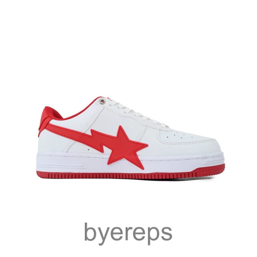 Bathing Ape Red And White Big Star