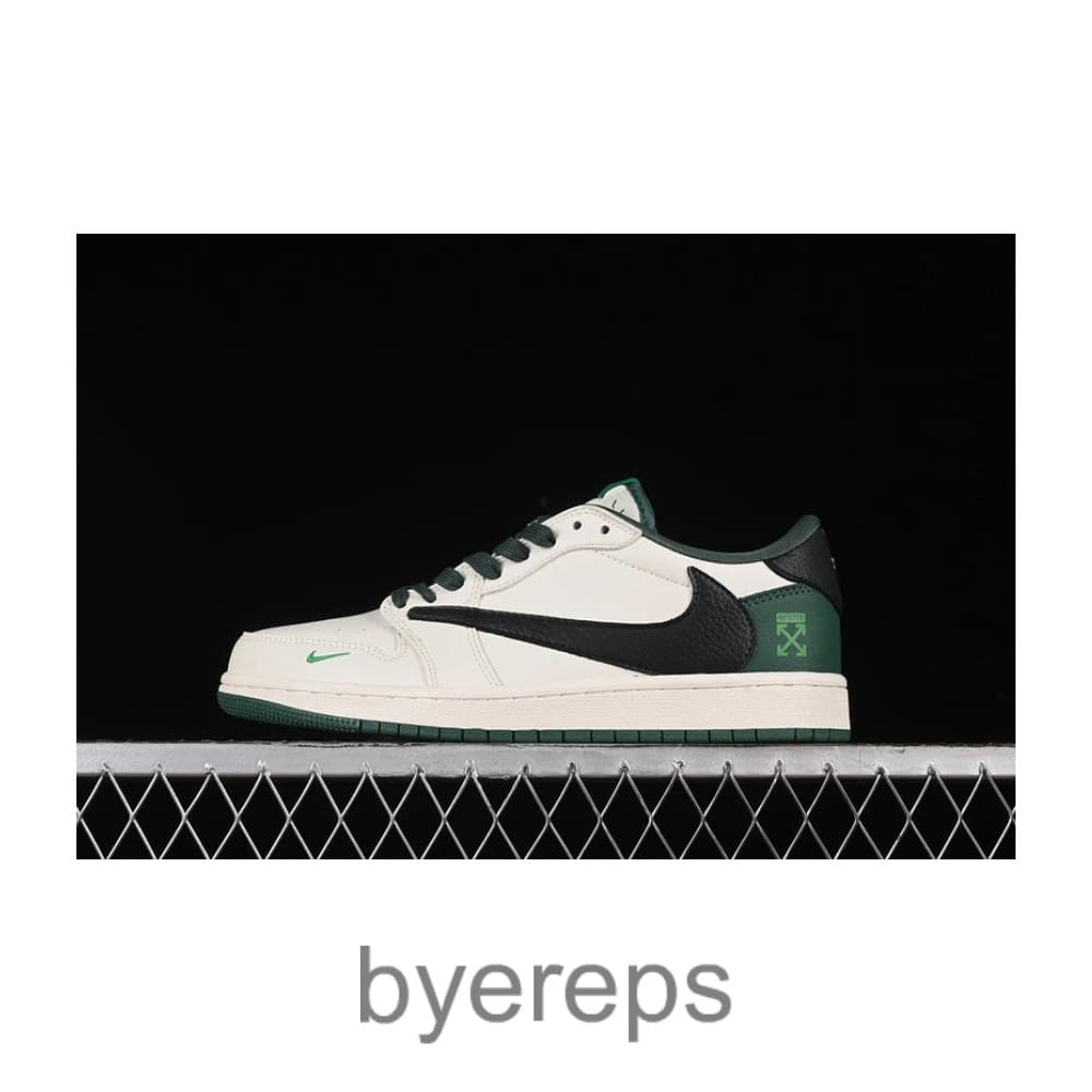 Travis Scott X Fragment Design X Air Jordan 1 Low OG Sp White/Black/Green
