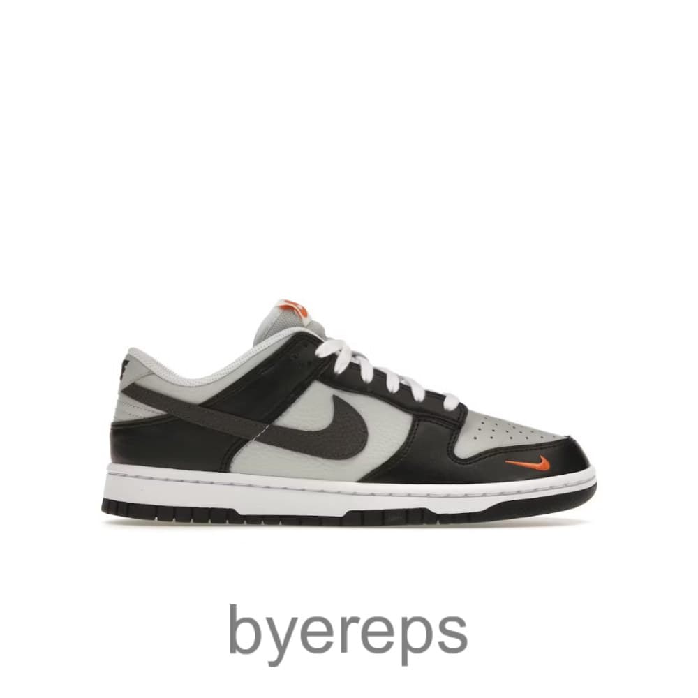 Dunk Low Black Total Orange Mini Swoosh