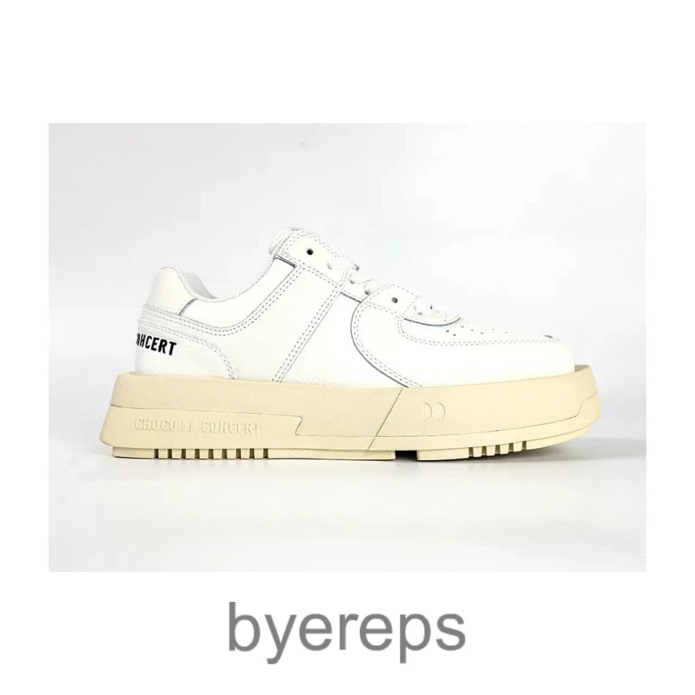 Choco Concert Leather Skateboarding White