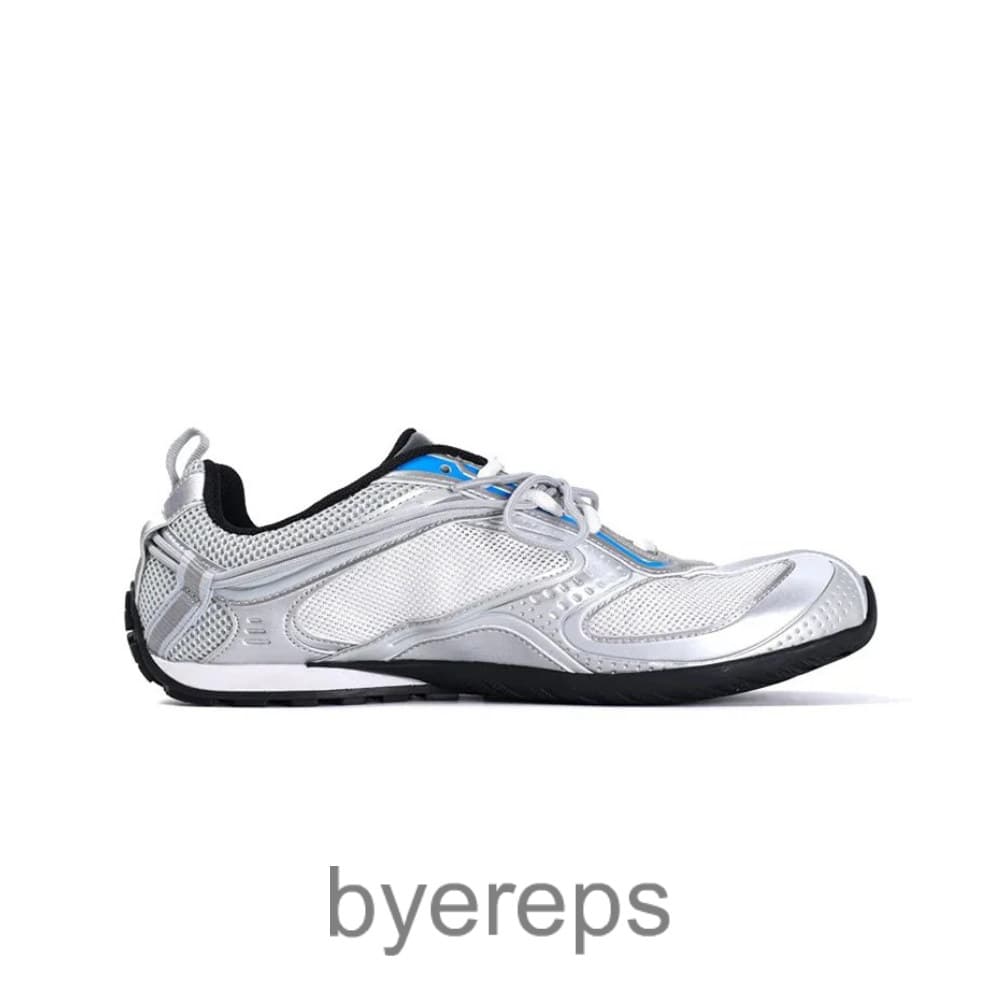 Balenciaga Radar Sneakers Metallic Gray Blue