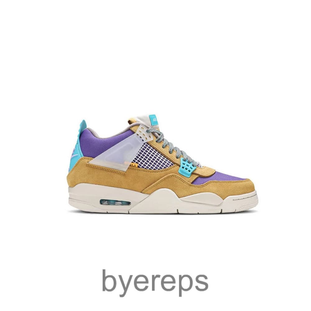 Union La X Air Jordan 4 Retro Desert Moss Top