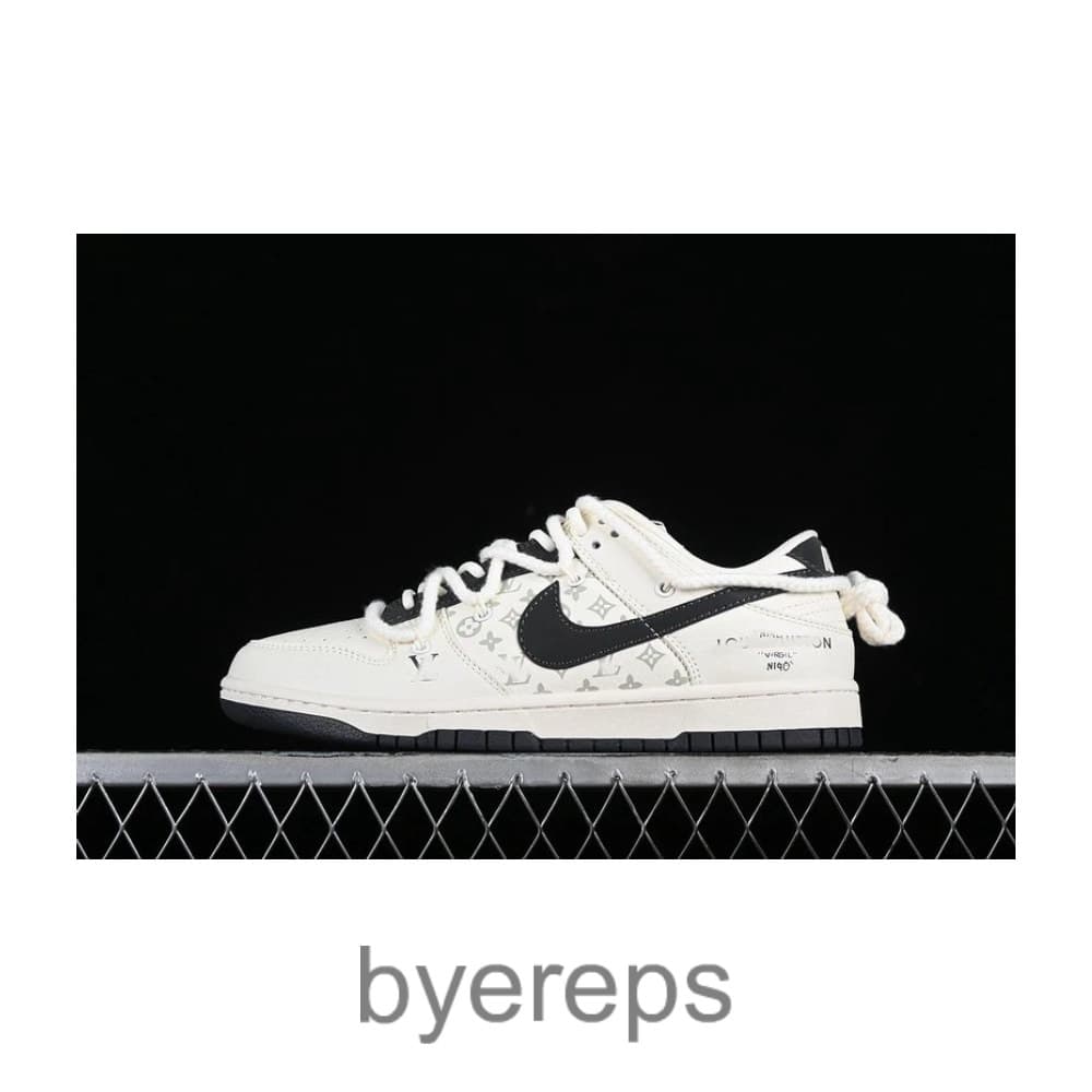 SB Dunk Low LV White/Beige Black
