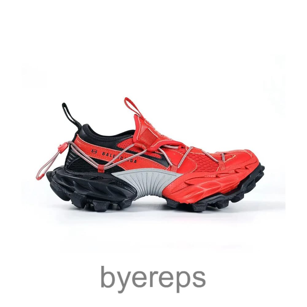 Balenciaga Hike Sneaker In Red