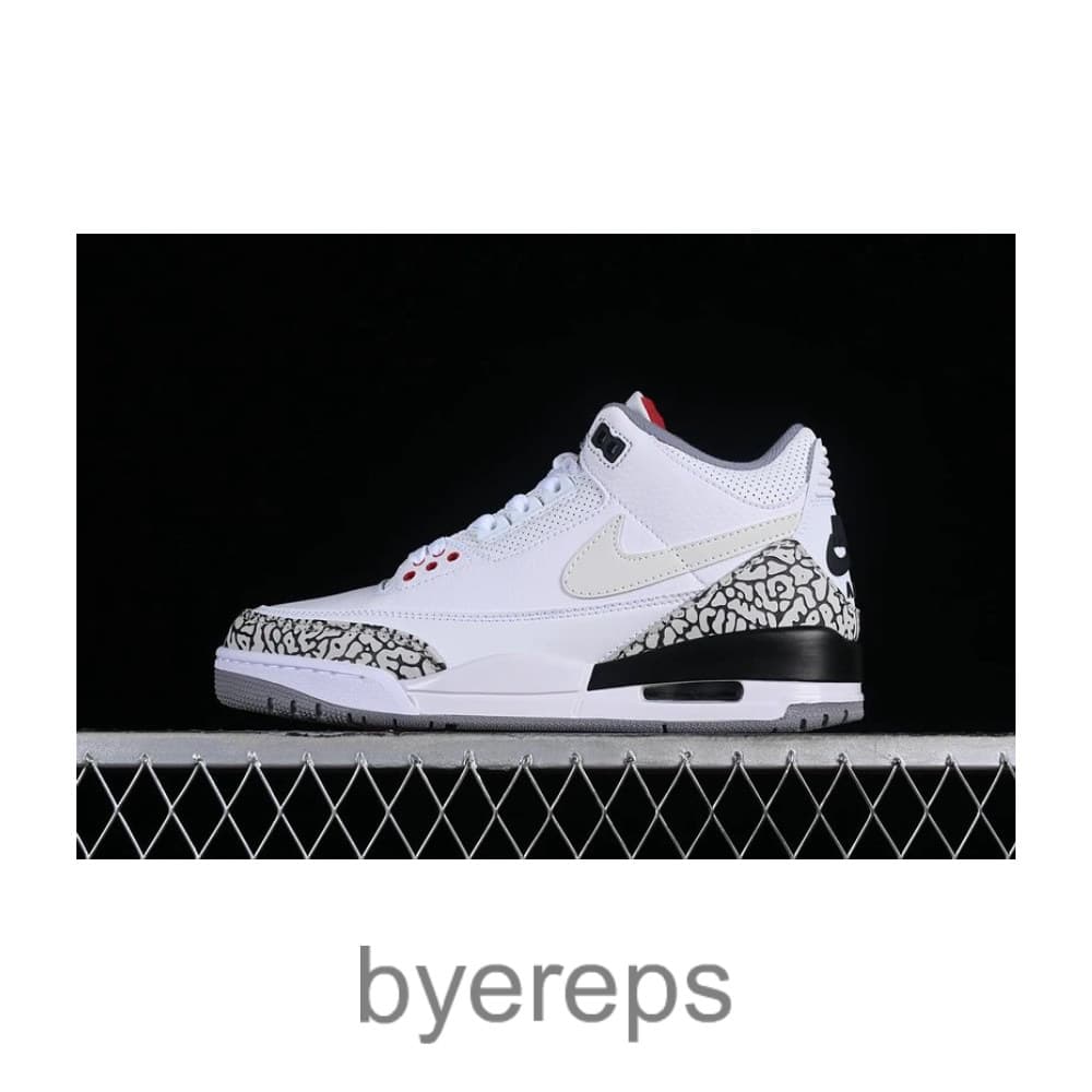 Air Jordan 3 Retro Jth Nrg White/Fire Red-Black-White