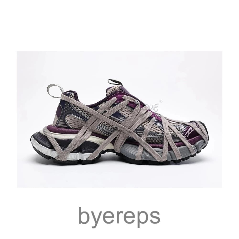 Balenciagaciaga 3xl Lace-Up Sneakers Purple
