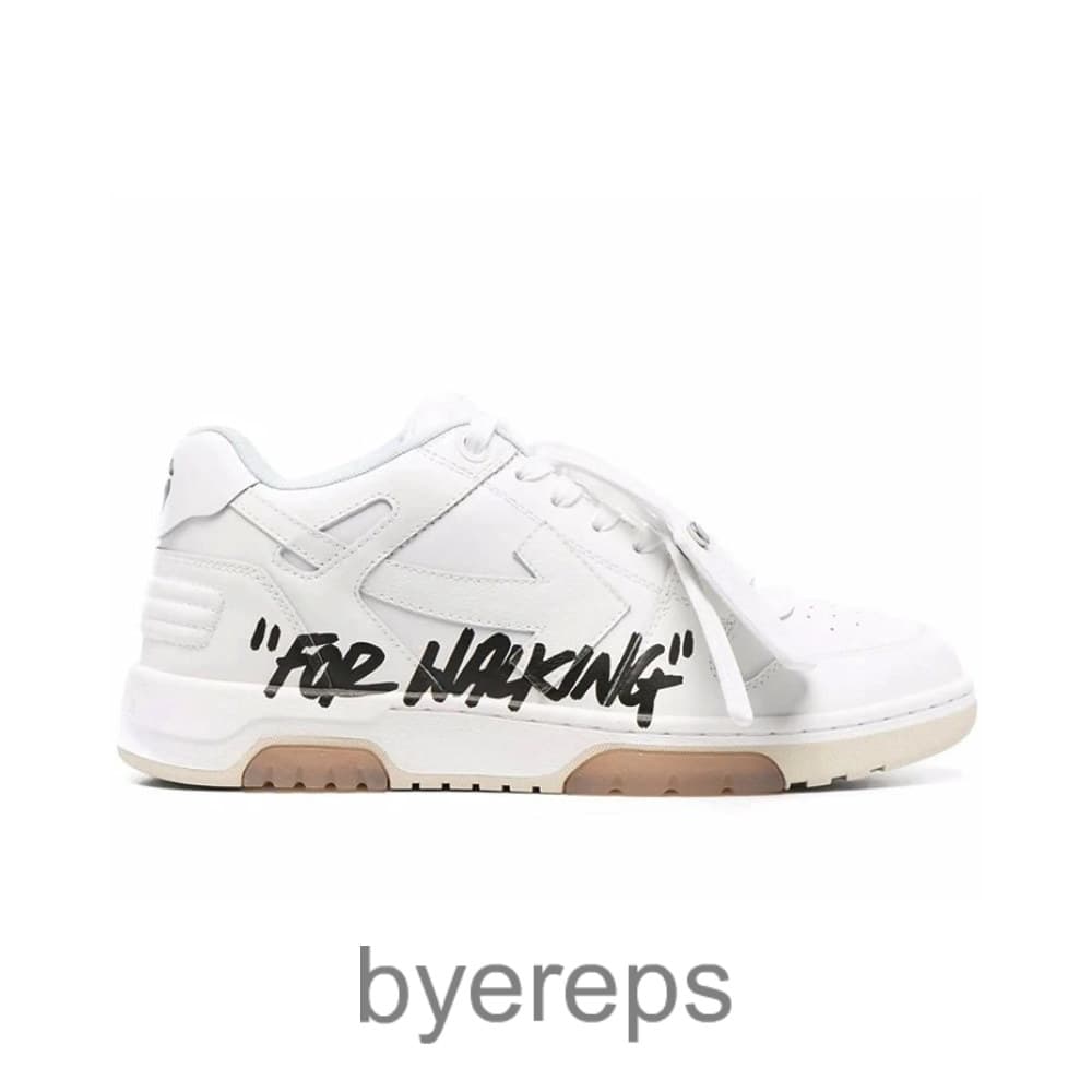 Off-White Out Of Office Low Tops For Walking White Black
