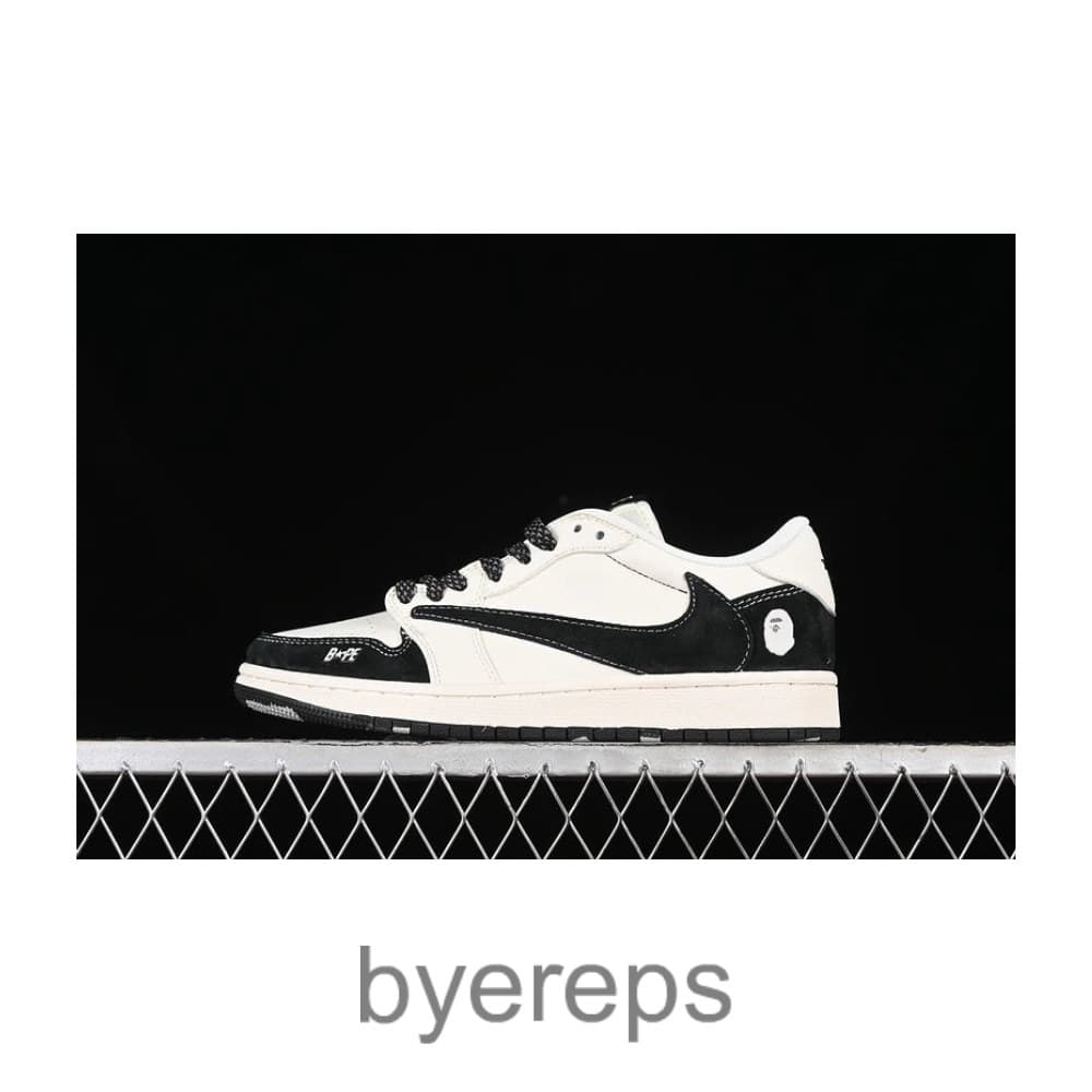 Travis Scott X Fragment Design X Air Jordan 1 Low OG Sp Bape White/Black