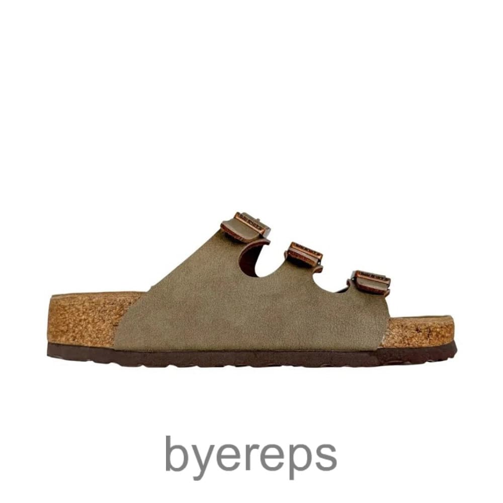 Birkenstock Florida Flex Platform Slides Khaki