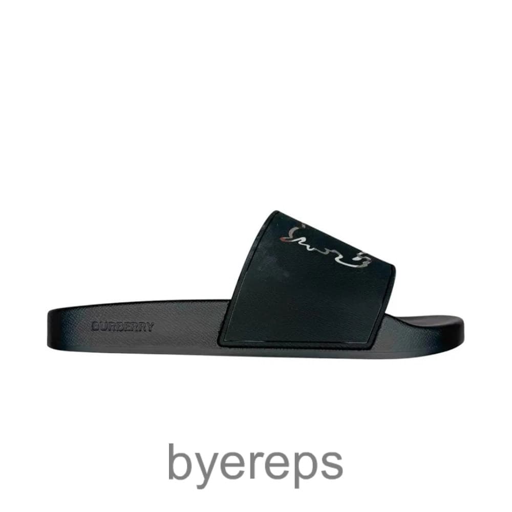 Burberry Vintage Check Furley Slides Black