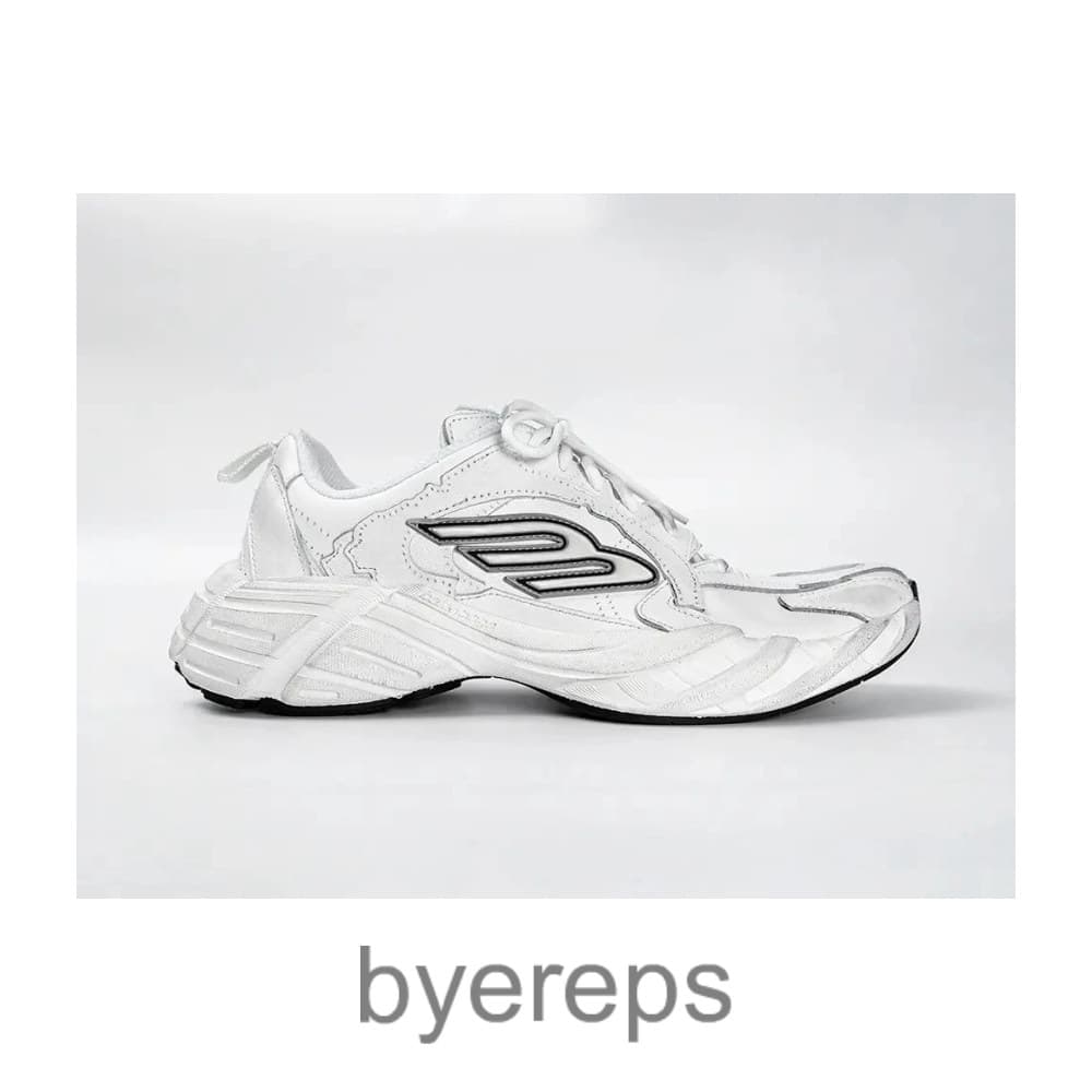 Balenciaga Men’S Monday Shoe In White-Black-Grey