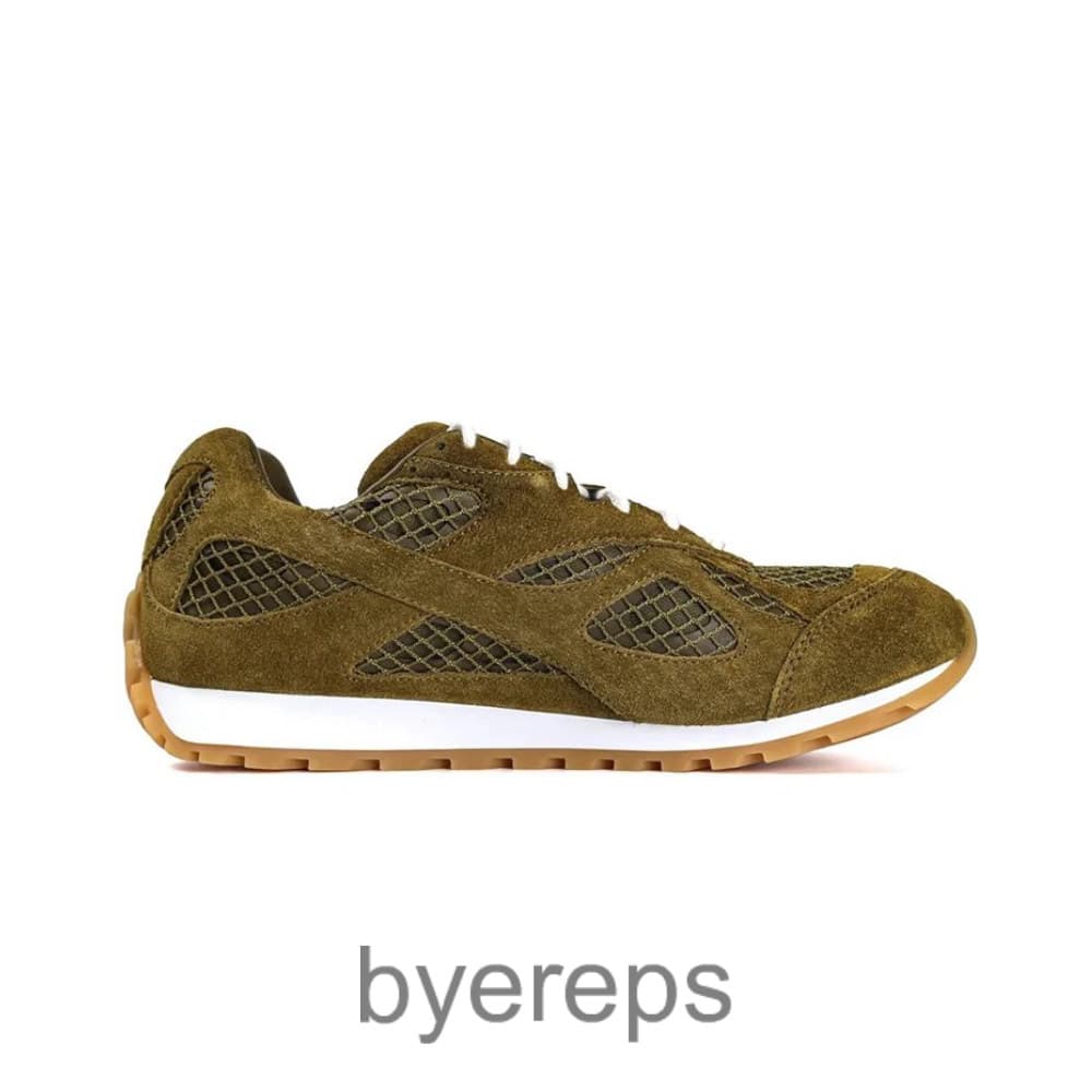 Bottega Veneta Orbit Sneakers Olive Oil