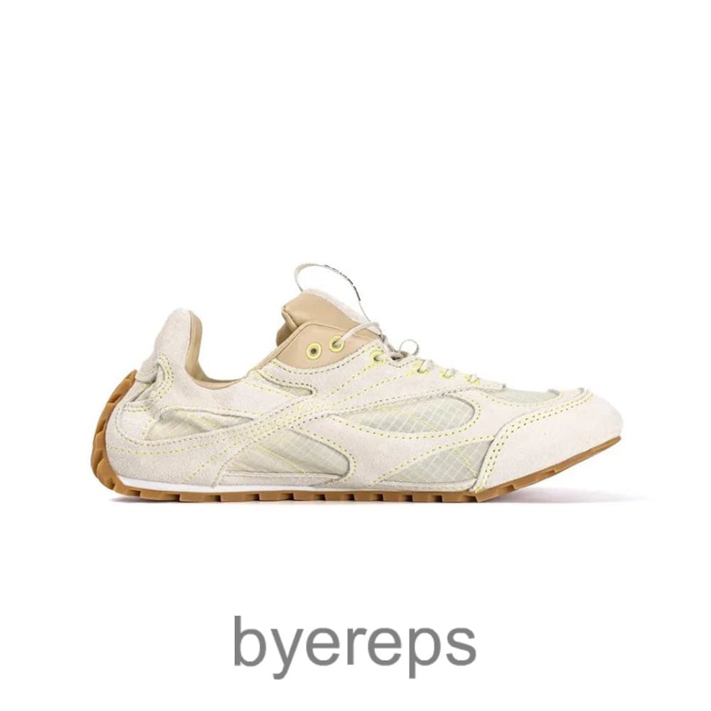 Bottega Venet Orbit Flash Sneakers Beige