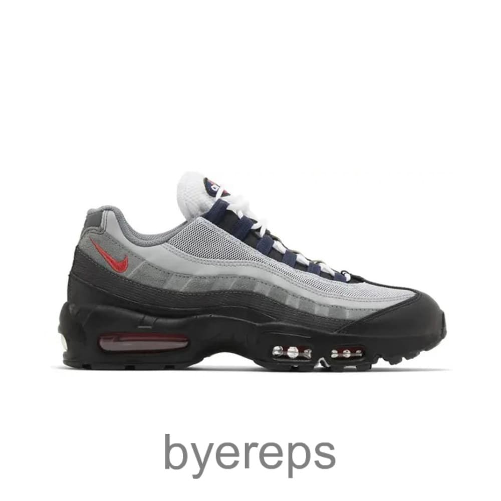 Air Max 95 Smoke Grey Track Red