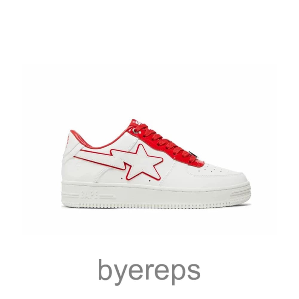 Bapesta #8 M1 White Red
