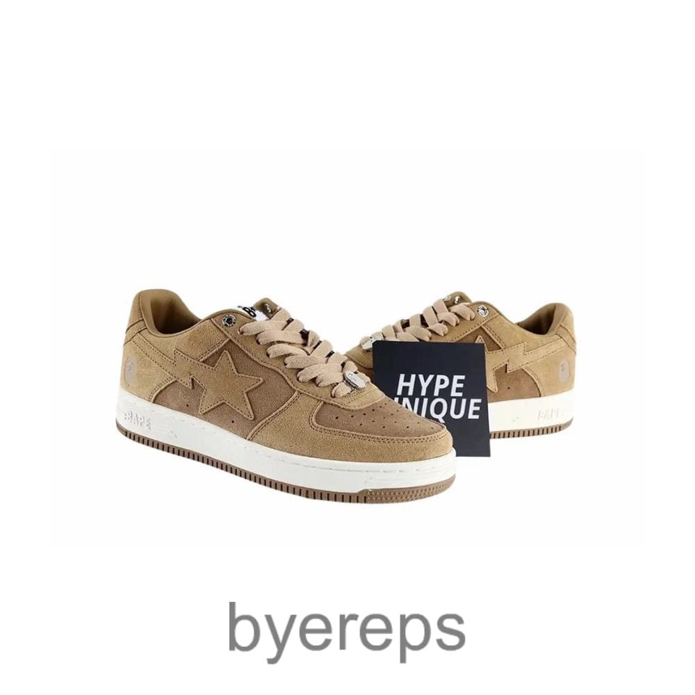 A Bathing Ape Bape Sta Beige Suede