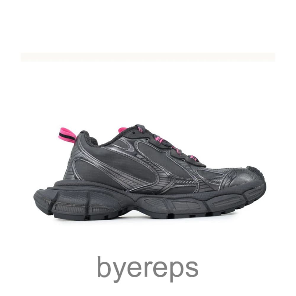 Balenciaga 3xl Embossed Sneakers Black Pink