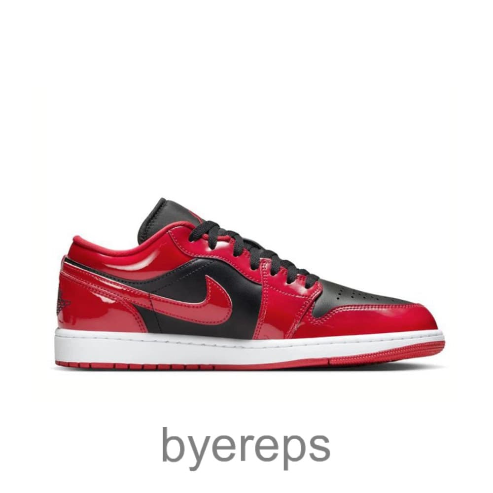 Air Jordan 1 Low Se Patent Varsity Red Black