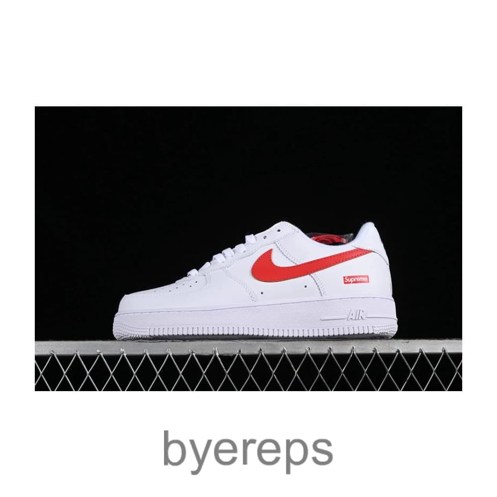 Supreme X Air Force 1 Low Box Logo Speed Red Shanghai Exclusive